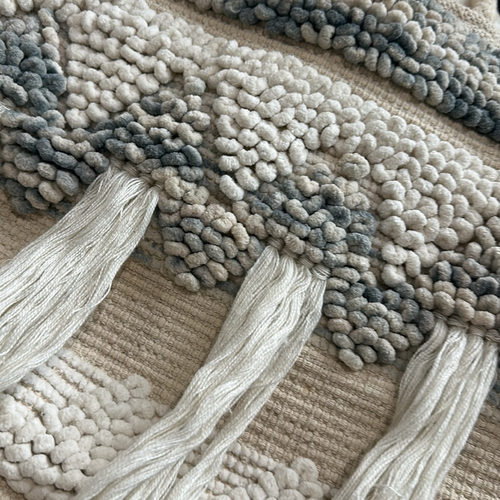 Bohemian Cream and Gray Tote Bag - Picture 5 of 5